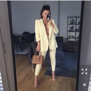 NWT Butter Lemon Yellow Oversize Suit